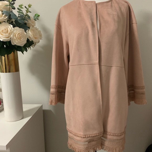 Pink suede Jacket - Picture 1 of 7